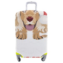 English Cocker Spaniel T- Shirt English Cocker Spaniel Merry Christmas T- Shirt (7) Luggage Cover (medium) by ZUXUMI