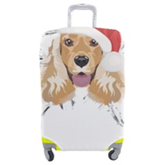 English Cocker Spaniel T- Shirt English Cocker Spaniel Merry Christmas T- Shirt Luggage Cover (medium) by ZUXUMI