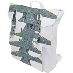 F14 Tomcat Fighter Jet T- Shirt F14 Tomcat Comic Drawing Quote T- Shirt (2) Buckle Up Backpack by ZUXUMI