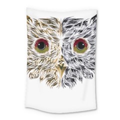 Owl T-shirtowl Half Gold Half Methalic Edition T-shirt Small Tapestry by EnriqueJohnson