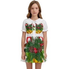 Family Christmas 2022nmatching T- Shirt Family Christmas 2022 Matching Shirts Squad Santa Elf Funny Kids  Sweet Collar Dress by ZUXUMI