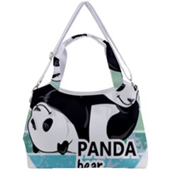 Panda Bear T-shirtcute Panda Bears T-shirt Double Compartment Shoulder Bag by EnriqueJohnson