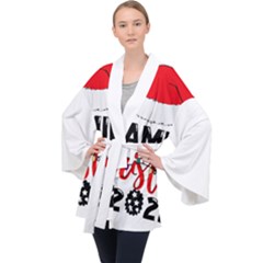 Family Christmas T- Shirt Family Christmas 2022 T- Shirt Long Sleeve Velvet Kimono 