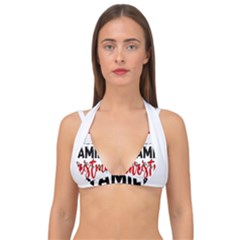 Family Christmas T- Shirt Family Christmas 2022 T- Shirt Double Strap Halter Bikini Top by ZUXUMI