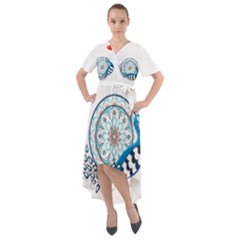 Peacock T-shirtsteal Your Heart Peacock 75 T-shirt Front Wrap High Low Dress