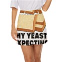 Bread Baking T- Shirt Funny Bread Baking Baker My Yeast Expecting A Bread T- Shirt (1) Mini Front Wrap Skirt View1