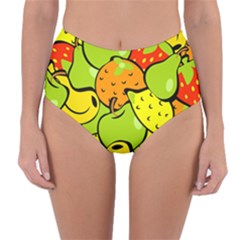 Fruit Food Wallpaper Reversible High-waist Bikini Bottoms