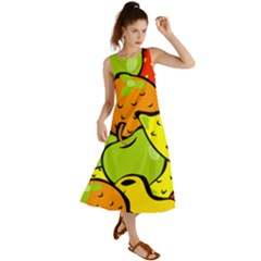 Fruit Food Wallpaper Summer Maxi Dress by Dutashop