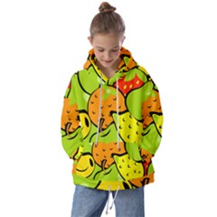 Fruit Food Wallpaper Kids  Oversized Hoodie