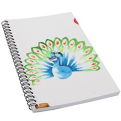 Peacock T-shirtsteal Your Heart Peacock 203 T-shirt 5.5  x 8.5  Notebook