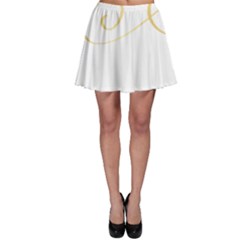 Breathe T- Shirt Breathe In Gold T- Shirt Skater Skirt by JamesGoode