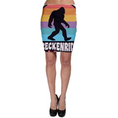 Breckenridge T- Shirt Breckenridge Colorado Bigfoot Sasquatch Retro Sunset T- Shirt Bodycon Skirt by JamesGoode