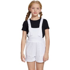 Flower T- Shirt Hi- Tech Flower White T- Shirt Kids  Short Overalls by ZUXUMI