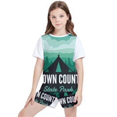 Brown County State Park T- Shirt Brown County State Park I N Camping T- Shirt Kids  T-shirt And Sports Shorts Set by JamesGoode