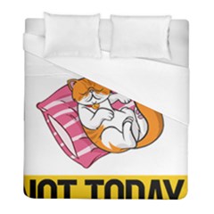 Persian Cat T-shirtnope Not Today Persian Cat 20 T-shirt Duvet Cover (full/ Double Size) by EnriqueJohnson