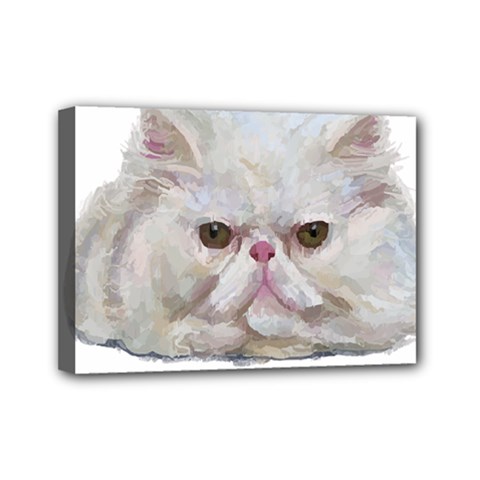 Persian Cat T-shirtnope Not Today Persian Cat 27 T-shirt Mini Canvas 7  X 5  (stretched) by EnriqueJohnson