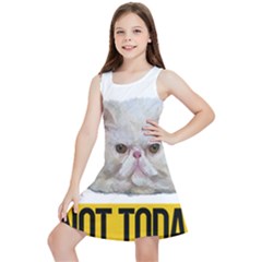 Persian Cat T-shirtnope Not Today Persian Cat 27 T-shirt Kids  Lightweight Sleeveless Dress by EnriqueJohnson