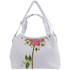 Flowers Art T- Shirtflowers T- Shirt (2) Double Compartment Shoulder Bag by ZUXUMI