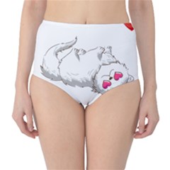 Persian Cat T-shirtsteal Your Heart Persian Cat 01 T-shirt Classic High-waist Bikini Bottoms by EnriqueJohnson