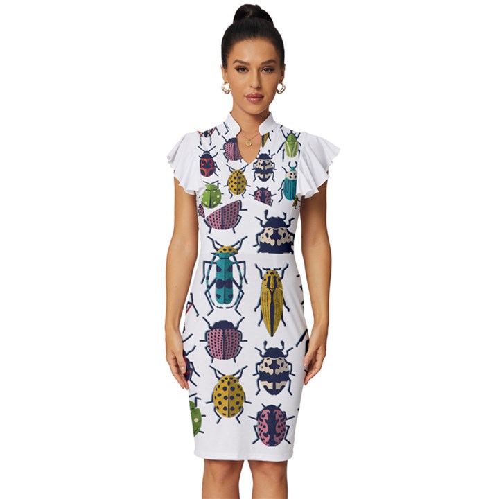 Buffalo Gap National Grassland T- Shirt Buffalo Gap National Grassland T- Shirt Vintage Frill Sleeve V-Neck Bodycon Dress