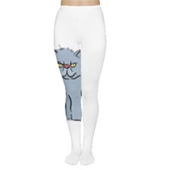 Persian Cat T-shirtwhite Look Calm Persian Cat 03 T-shirt (1) Tights by EnriqueJohnson