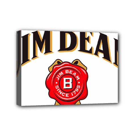 Jim Beam Mini Canvas 7  X 5  (stretched) by MusicOn