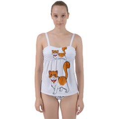 Persian Cat T-shirtwhite Look Calm Persian Cat 19 T-shirt (1) Twist Front Tankini Set by EnriqueJohnson