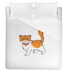 Persian Cat T-shirtwhite Look Calm Persian Cat 19 T-shirt Duvet Cover (queen Size) by EnriqueJohnson