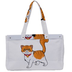 Persian Cat T-shirtwhite Look Calm Persian Cat 19 T-shirt Canvas Work Bag by EnriqueJohnson