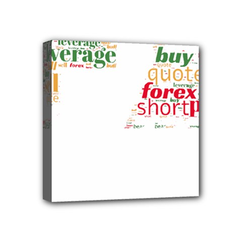 Forex Candlesticks Word Cloud T- Shirtforex Candlestics Word Cloud For Forex Traders T- Shirt Mini Canvas 4  X 4  (stretched)