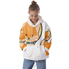 Fox T- Shirt Kawaii Astronaut Fox T- Shirt Kids  Oversized Hoodie by ZUXUMI