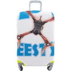 Fpv Freestyle T- Shirt F P V Freestyle Drone Racing Drawing Artwork T- Shirt (1) Luggage Cover (large) by ZUXUMI