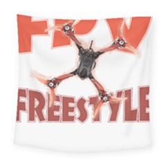 Fpv Freestyle T- Shirt F P V Freestyle Drone Racing Drawing Artwork T- Shirt (2) Square Tapestry (large) by ZUXUMI