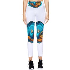 Piranha T-shirtwhite Look Calm Piranha 03 T-shirt Pocket Leggings 