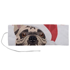 French Bulldog T- Shirt French Bulldog Merry Christmas T- Shirt (1) Roll Up Canvas Pencil Holder (m) by ZUXUMI