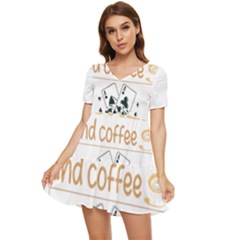 Poker T-shirtif It Involves Coffee Poker T-shirt Tiered Short Sleeve Babydoll Dress by EnriqueJohnson