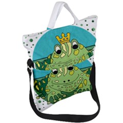 Frog Lovers Gift T- Shirtfrog T- Shirt Fold Over Handle Tote Bag by ZUXUMI