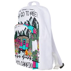 Funny Camping Sayings T- Shirt Funny Camping T- Shirt Double Compartment Backpack