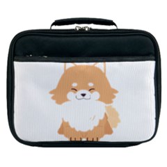 Pomeranian T-shirtwhite Look Calm Pomeranian 13 T-shirt Lunch Bag by EnriqueJohnson