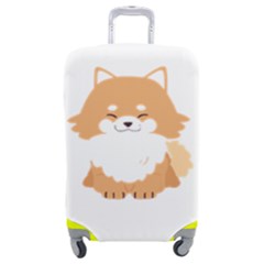 Pomeranian T-shirtwhite Look Calm Pomeranian 13 T-shirt Luggage Cover (medium)
