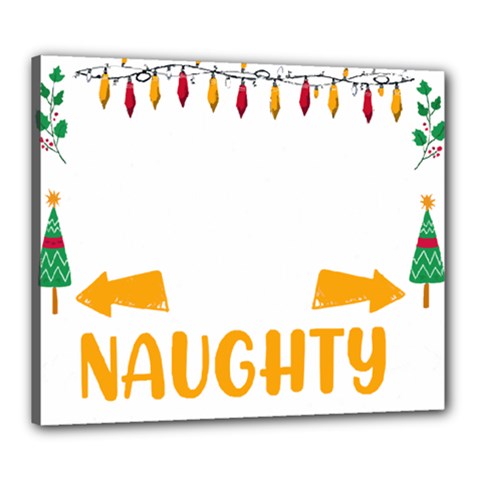 Funny Christmas T- Shirt Dear Santa They Are The Naughty Ones, Funny Christmas T- Shirt Canvas 24  X 20  (stretched) by ZUXUMI