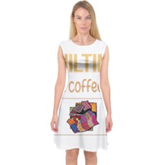 Quilting T-shirtif It Involves Coffee Quilting Quilt Quilter T-shirt Capsleeve Midi Dress by EnriqueJohnson