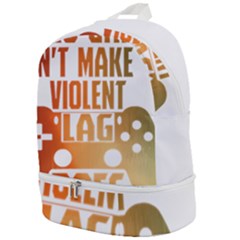 Gaming Controller Quote T- Shirt A Gaming Controller Quote Video Games T- Shirt (1) Zip Bottom Backpack