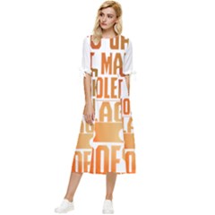 Gaming Controller Quote T- Shirt A Gaming Controller Quote Video Games T- Shirt (1) Bow Sleeve Chiffon Midi Dress
