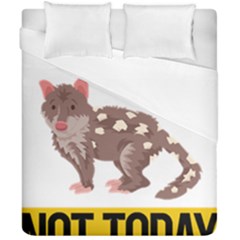 Quoll T-shirtnope Not Today Quoll 03 T-shirt Duvet Cover Double Side (california King Size) by EnriqueJohnson