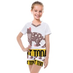 Quoll T-shirtnope Not Today Quoll 03 T-shirt Kids  Mesh T-Shirt and Shorts Set