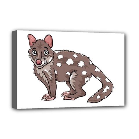 Quoll T-shirtsteal Your Heart Quoll 01 T-shirt Deluxe Canvas 18  X 12  (stretched) by EnriqueJohnson