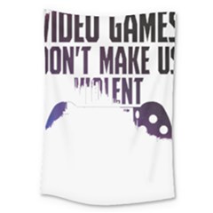 Gaming Controller Quote T- Shirt A Gaming Controller Quote Video Games T- Shirt (4) Large Tapestry by ZUXUMI