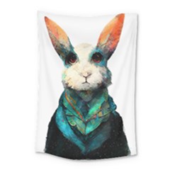 Rabbit T-shirtrabbit Watercolor Painting #rabbit T-shirt (1) Small Tapestry by EnriqueJohnson