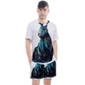 Rabbit T-shirtrabbit Watercolor Painting #rabbit T-shirt Men s Mesh T-Shirt and Shorts Set View1